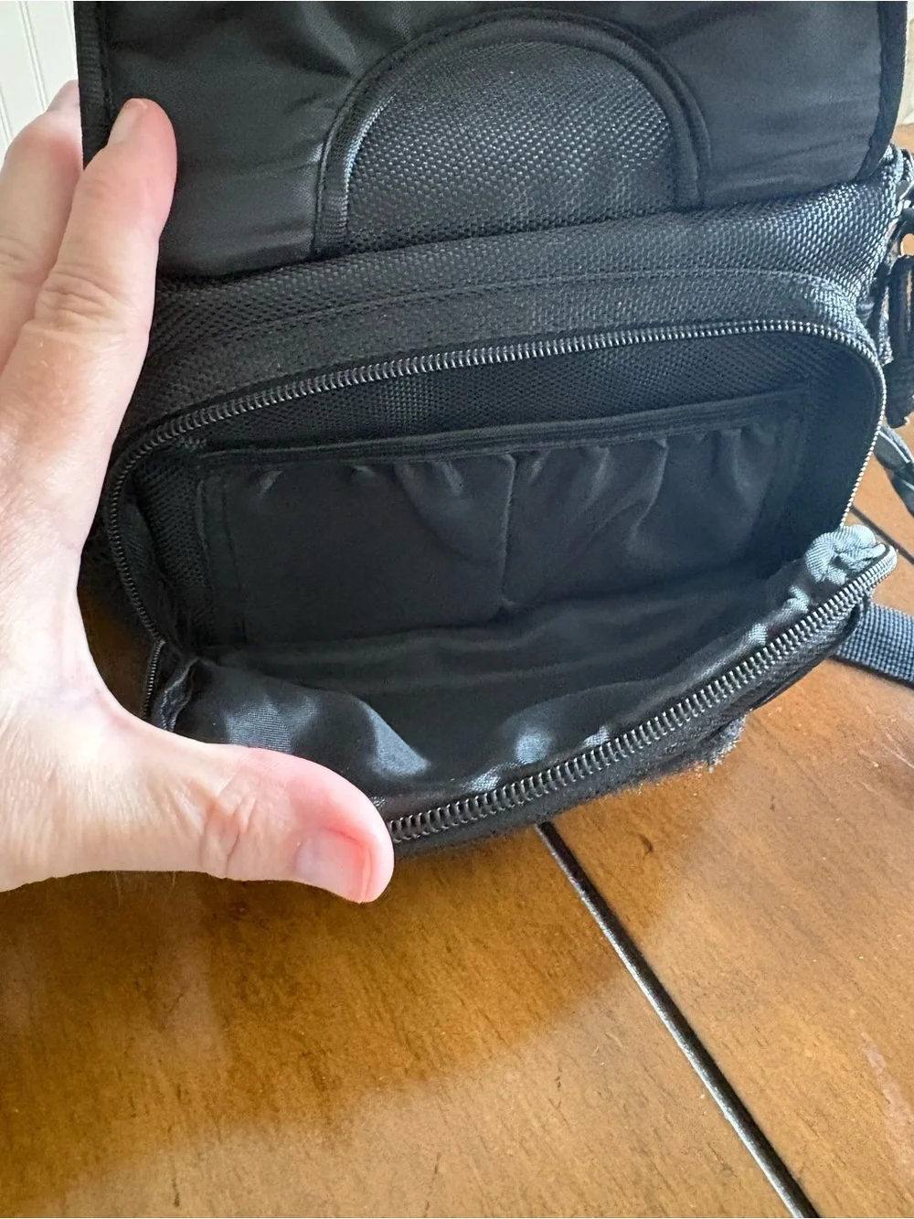 Zing Black and Gray Camera Bag with Shoulder Strap
